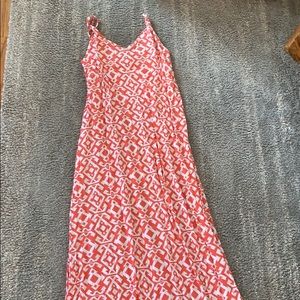Pink/Orange and White Dress